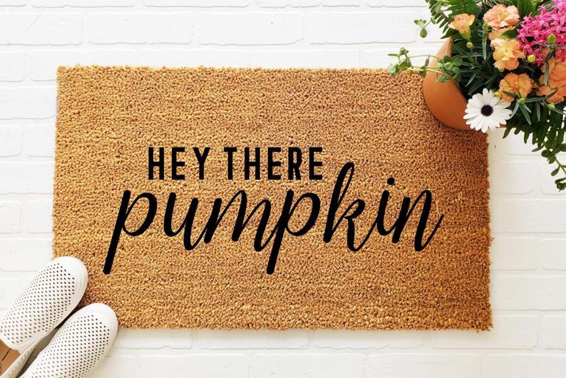 hello pumpkin doormat