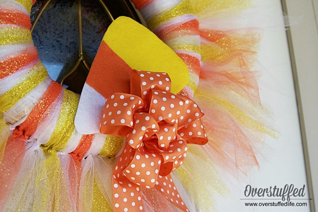 Candy corn wreath