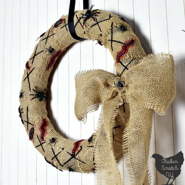 Nightmare before Christmas Halloween Wreath DIY