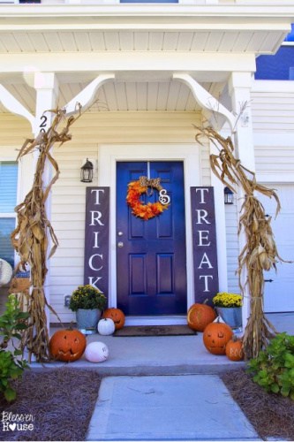 Halloween Porch sidelight Signs