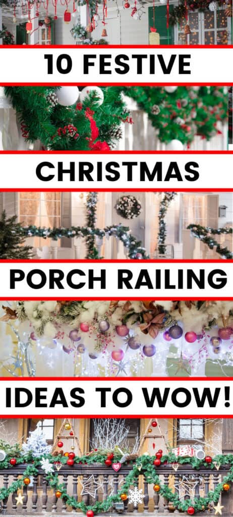 Christmas porch railing ideas