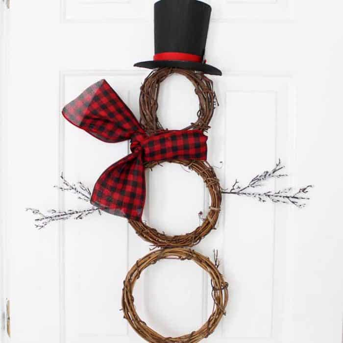 DIY Snowman wreath