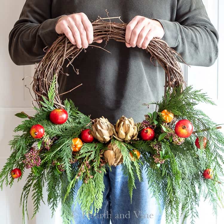 DIY Winter wreath