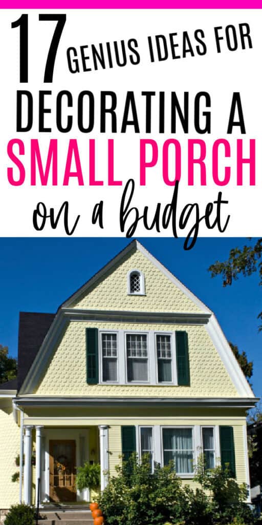 17 ideas for decorating a small porch on a budget 