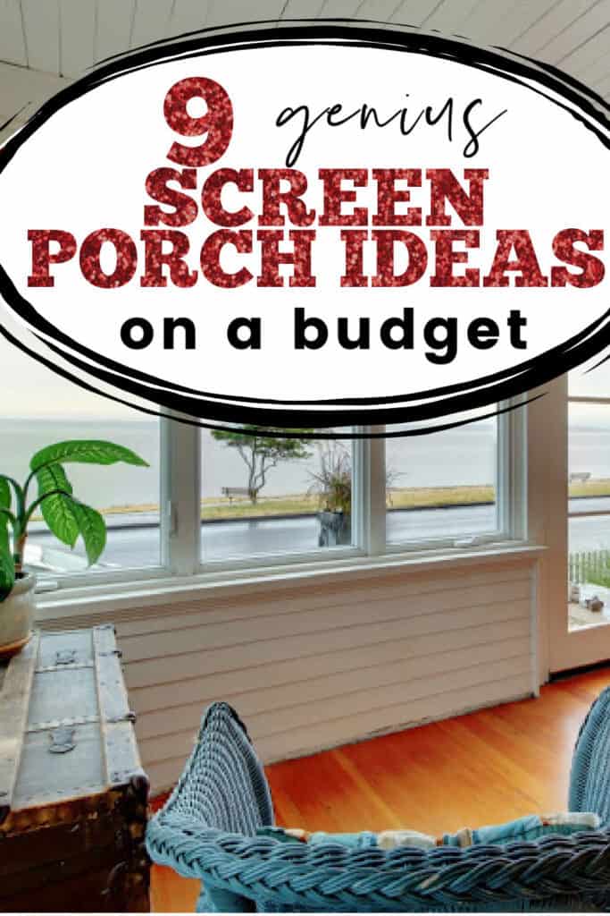screen porch ideas on a budget