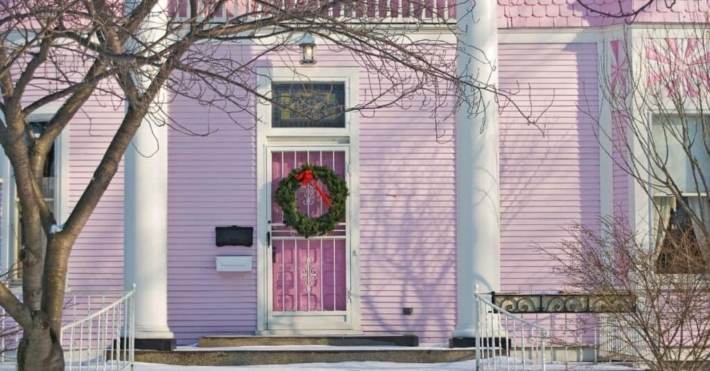 ideas for pink exterior paint