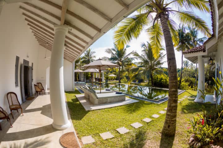 Exposed Beam porch ceiling