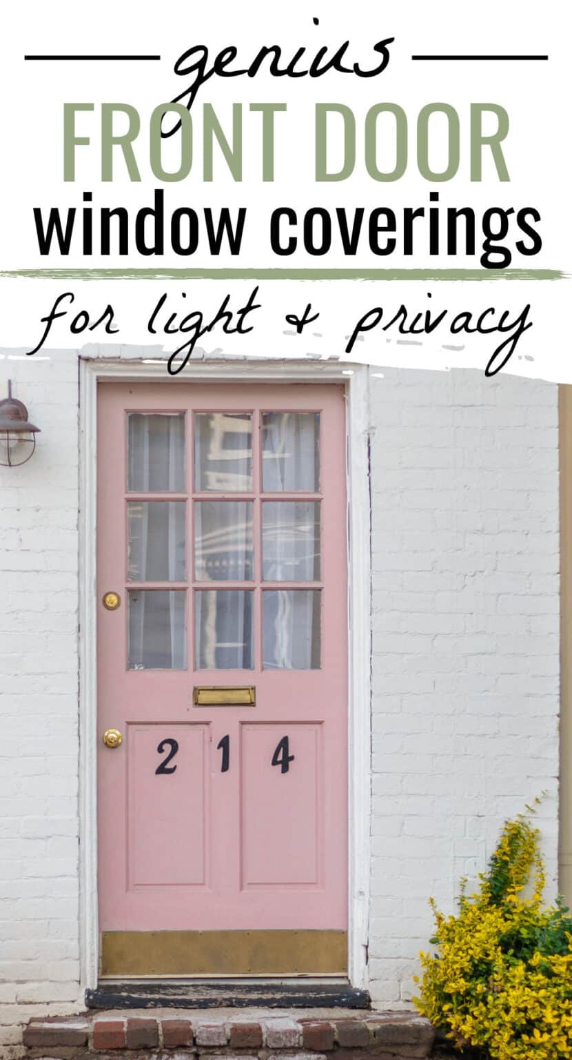 10 Genius Front Door Window Covering Ideas Front Porch Decor Ideas