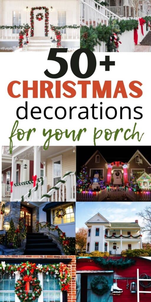 easy front porch Christmas decoration ideas