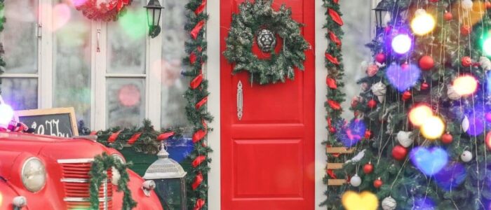 Christmas front door decorations