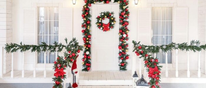 easy front porch christmas decorations