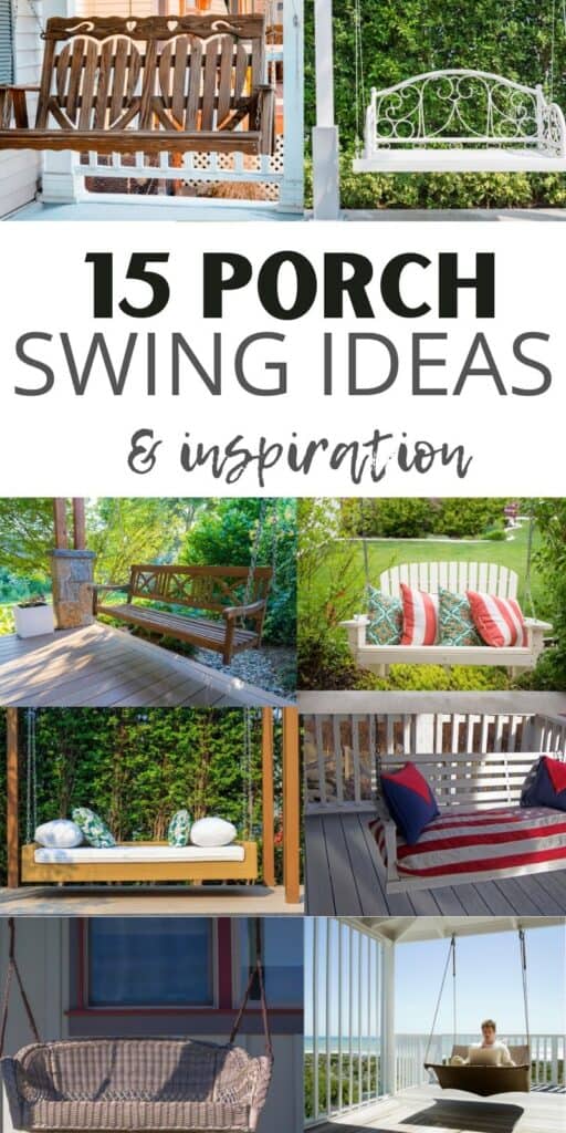 Hanging porch swing ideas