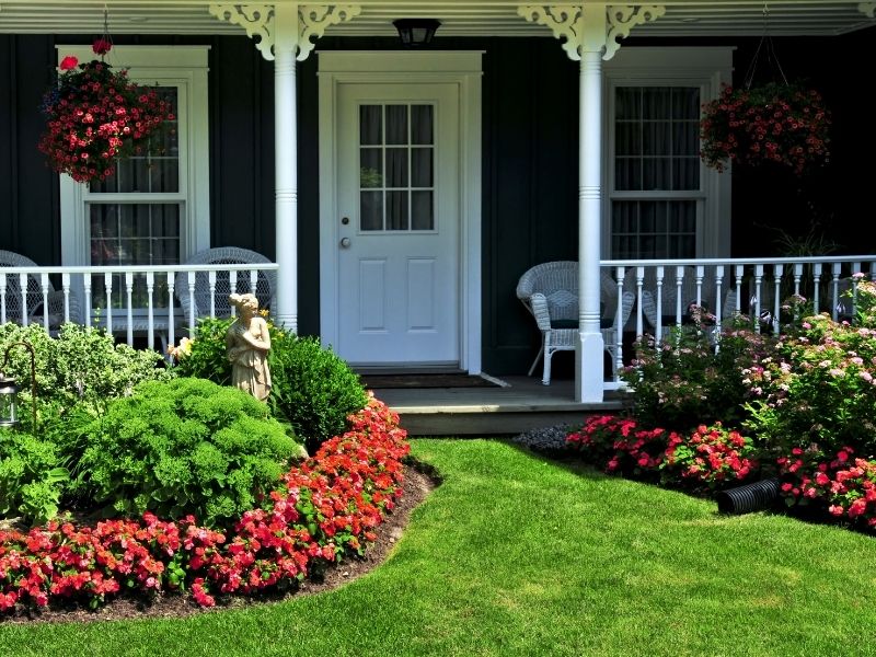 Outside Front Entry Decorating Ideas
