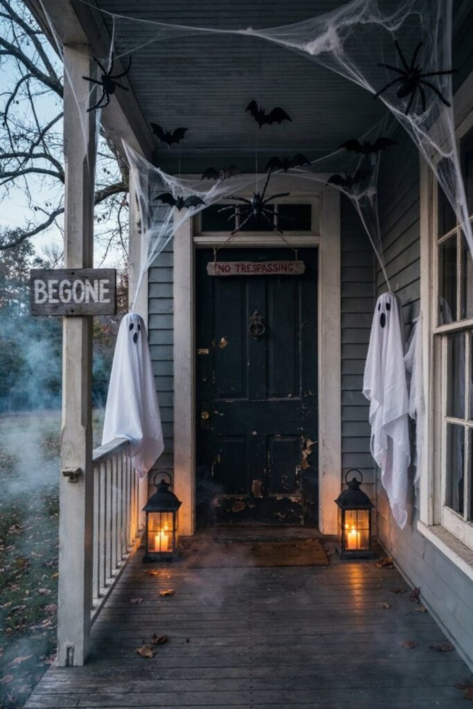 Halloween front porch ideas