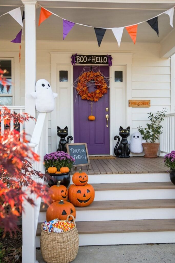 Halloween front porch ideas