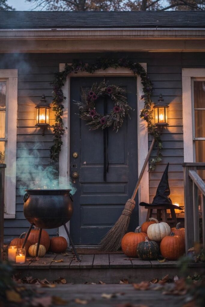 Halloween front porch ideas