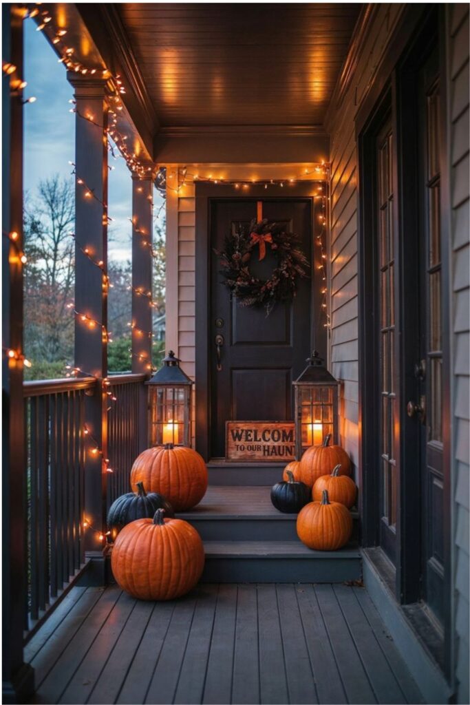 Halloween front porch ideas